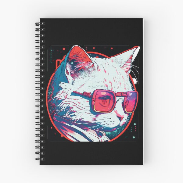 Item preview, Cyberpunk neon cat #6 designed and sold by PhiloSophyEye.