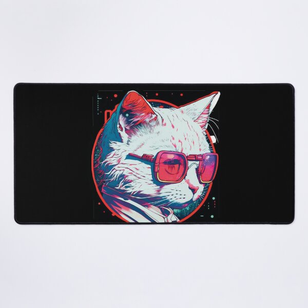 Item preview, Cyberpunk neon cat #6 designed and sold by PhiloSophyEye.