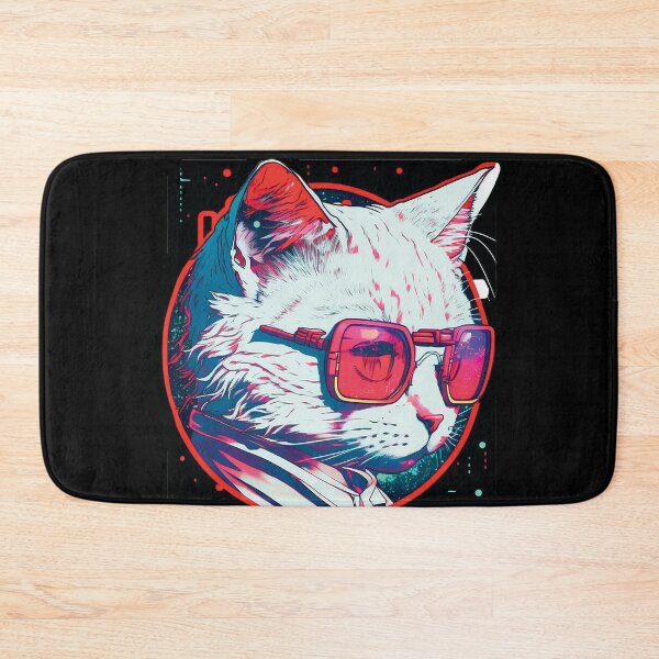 Item preview, Cyberpunk neon cat #6 designed and sold by PhiloSophyEye.