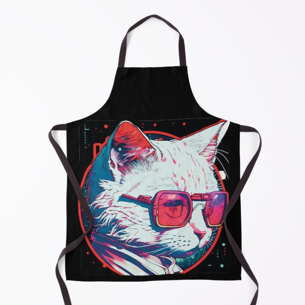 Item preview, Cyberpunk neon cat #6 designed and sold by PhiloSophyEye.