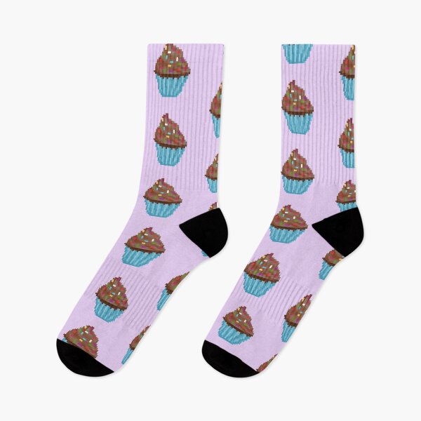 Item preview, Retro Pixel Chocolate Sprinkles Frosted Cupcakes designed and sold by 8BitTrip.
