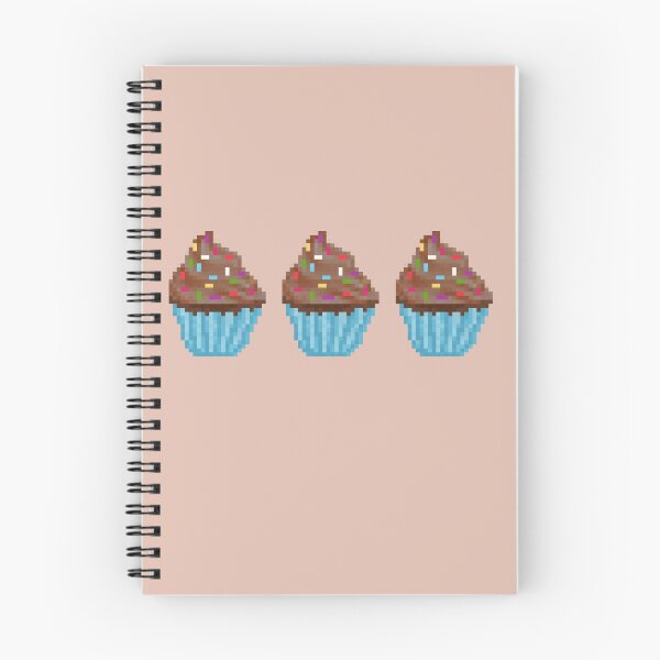 Aperçu de l'œuvre Retro Pixel Chocolate Sprinkles Frosted Cupcakes créée et vendue par 8BitTrip.