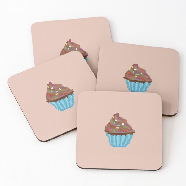 Item preview, Retro Pixel Chocolate Sprinkle Frosted Cupcakes designed and sold by 8BitTrip.