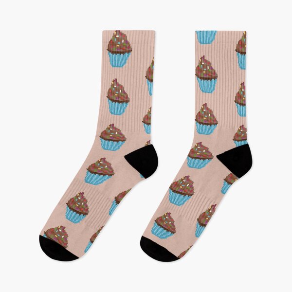 Item preview, Retro Pixel Chocolate Sprinkles Frosted Cupcakes designed and sold by 8BitTrip.