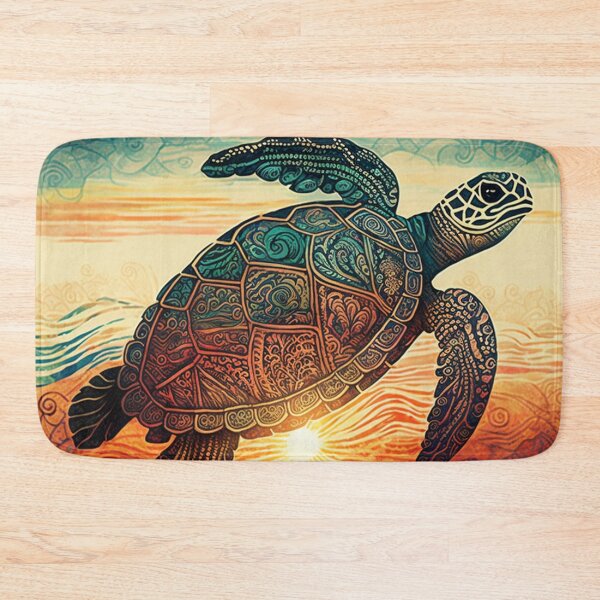 Item preview, tribal sea turtle designed and sold by printiesart.