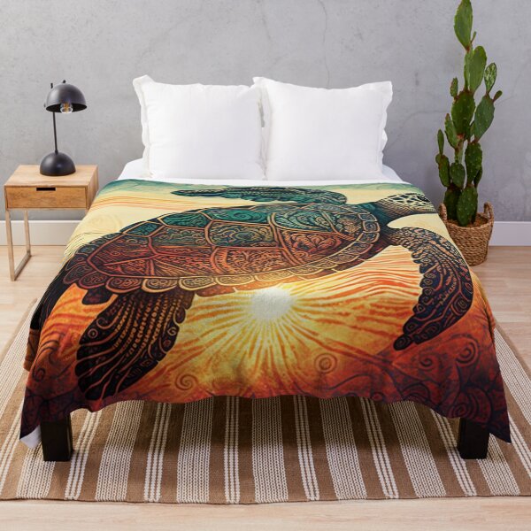 Item preview, tribal sea turtle designed and sold by printiesart.