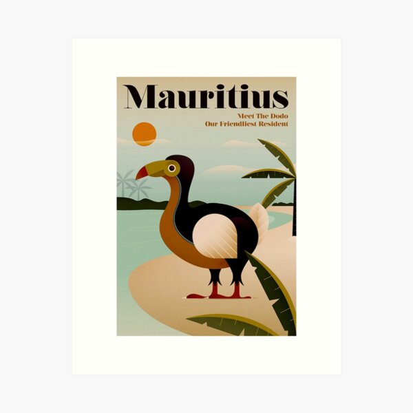 MAURITIUS; Vintage Travel and Tourism Print Art Print
