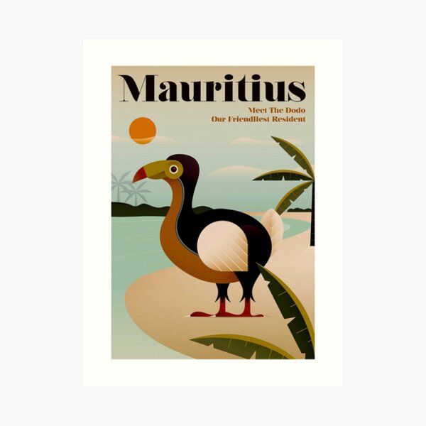 MAURITIUS; Vintage Travel and Tourism Print Art Print