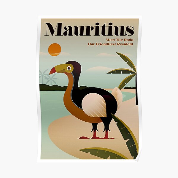 MAURICE; Impression de voyage et de tourisme vintage Poster