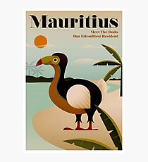 MAURITIUS; Vintage Reise- und Tourismusdruck Fotodruck