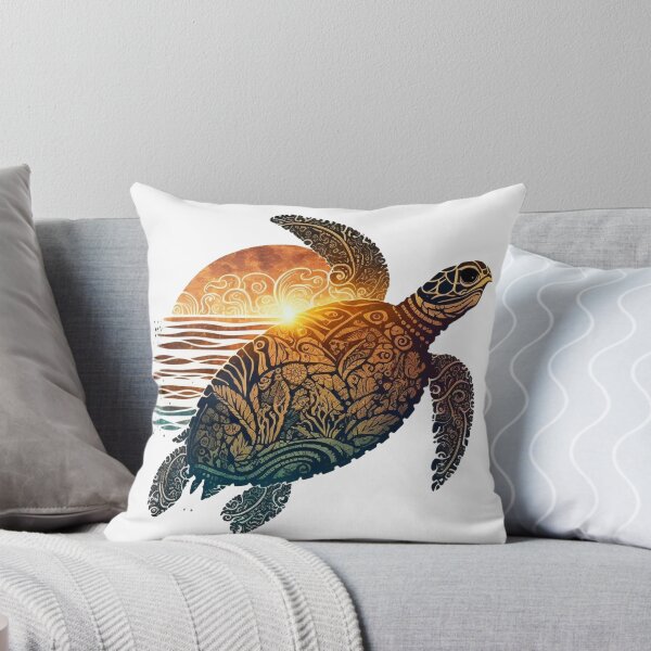 Item preview, tribal sea turtle designed and sold by printiesart.