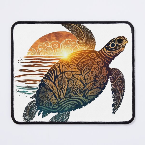 Item preview, tribal sea turtle designed and sold by printiesart.