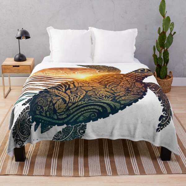 Item preview, tribal sea turtle designed and sold by printiesart.