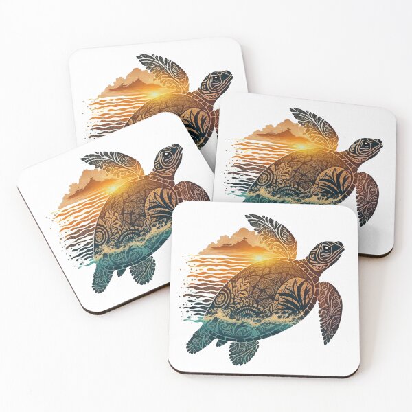 Item preview, tribal sea turtle designed and sold by printiesart.