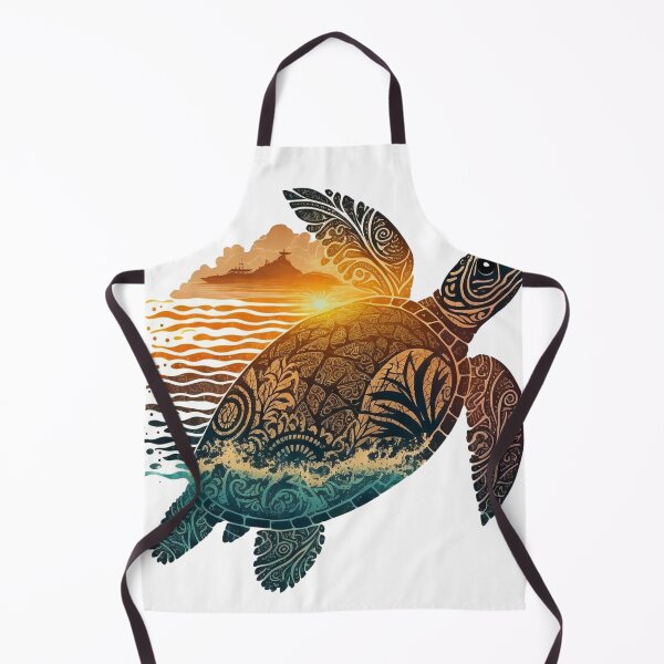 Item preview, tribal sea turtle designed and sold by printiesart.