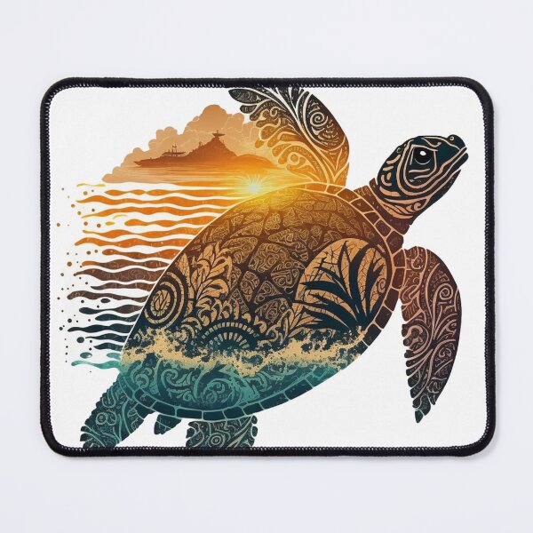 Item preview, tribal sea turtle designed and sold by printiesart.