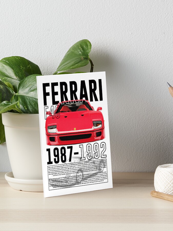 Black Ferrari T-Shirt with Vintage Poster Print