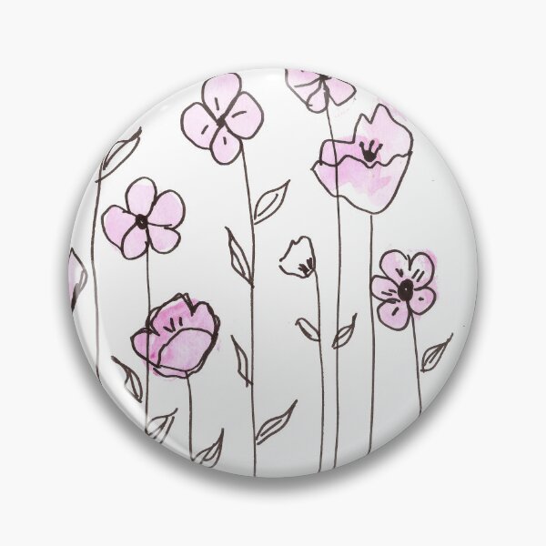 Artikelvorschau, Aquarell handgemachte rosa Blumenmalerei entworfen und verkauft von Pacika.