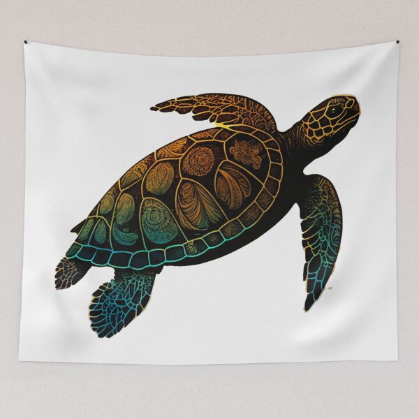 Item preview, tribal sea turtle designed and sold by printiesart.