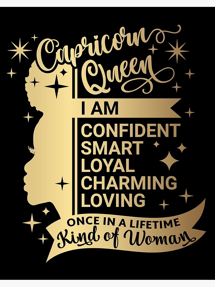 Capricorn Birthday Queen Capricorn Queen Art Board Print