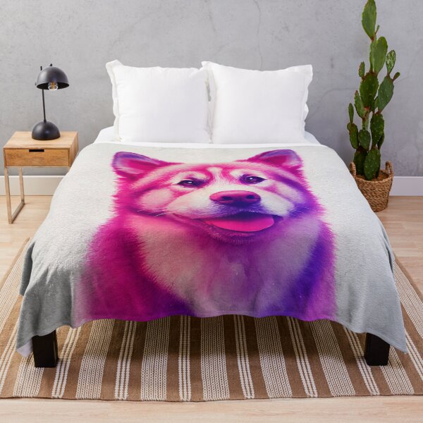Item preview, Watercolor portrait of Norwegian Buhund dog designed and sold by AppleElf.