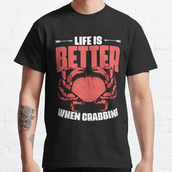 I LOVE FISHING BUT I DON'T LIKE CRABBING CRAB' Men's T-Shirt