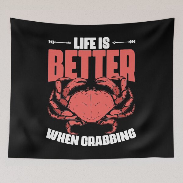 Item preview, Life Is Better Funny Crabbing Crab Fishing A Crab Fisherman designed and sold by Nessshirts.