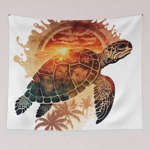 Item preview, tribal sea turtle designed and sold by printiesart.