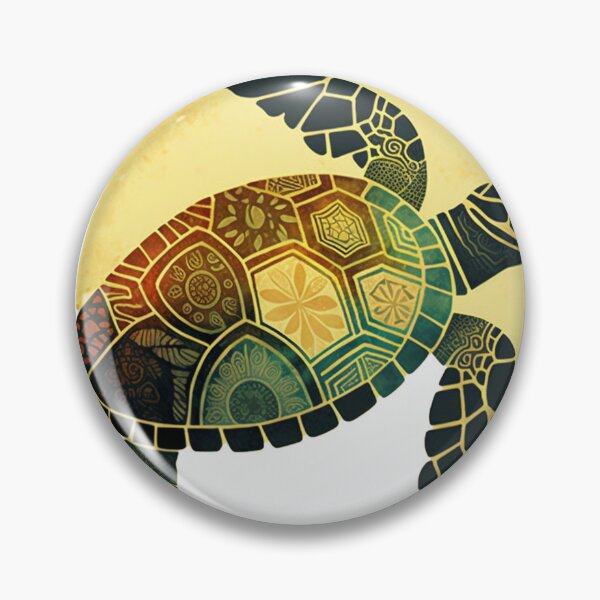 Item preview, tribal sea turtle designed and sold by printiesart.