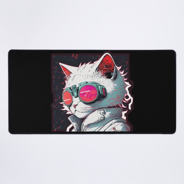 Item preview, Cyberpunk neon cat #7 designed and sold by PhiloSophyEye.