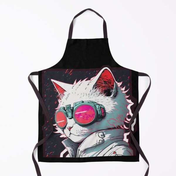 Item preview, Cyberpunk neon cat #7 designed and sold by PhiloSophyEye.