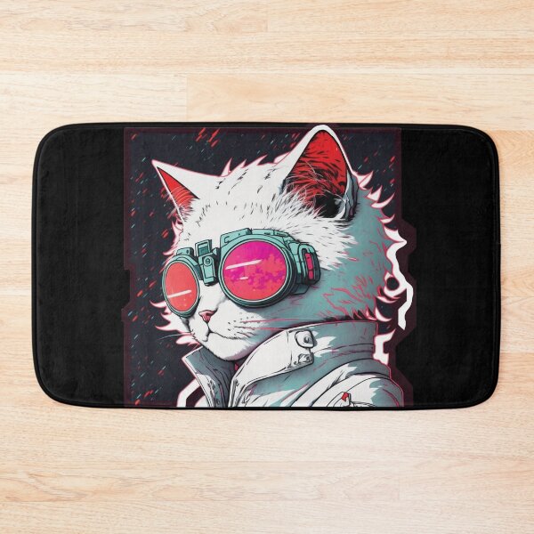 Item preview, Cyberpunk neon cat #7 designed and sold by PhiloSophyEye.