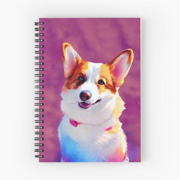 Aperçu de l'œuvre Portrait à l'aquarelle du chien Pembroke Welsh Corgi créée et vendue par AppleElf.