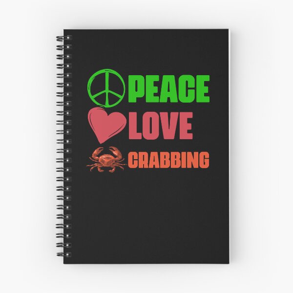 Item preview, Peace Love Awesome Crabbing Catching Crabs A Crab Fisherman designed and sold by Nessshirts.