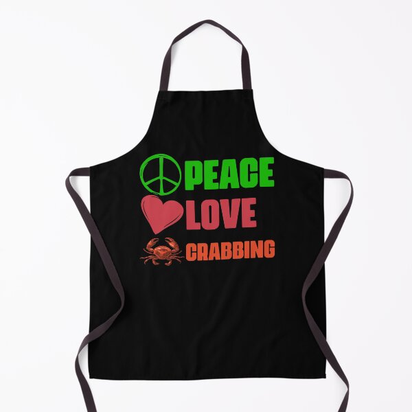 Item preview, Peace Love Awesome Crabbing Catching Crabs A Crab Fisherman designed and sold by Nessshirts.