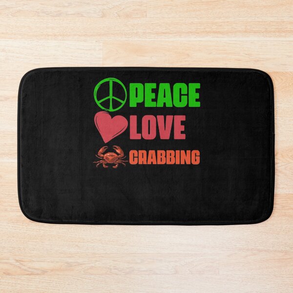 Item preview, Peace Love Awesome Crabbing Catching Crabs A Crab Fisherman designed and sold by Nessshirts.