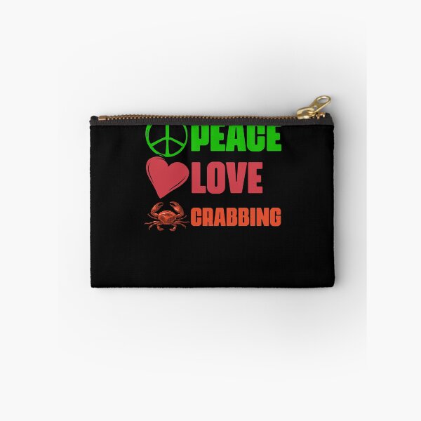 Item preview, Peace Love Awesome Crabbing Catching Crabs A Crab Fisherman designed and sold by Nessshirts.