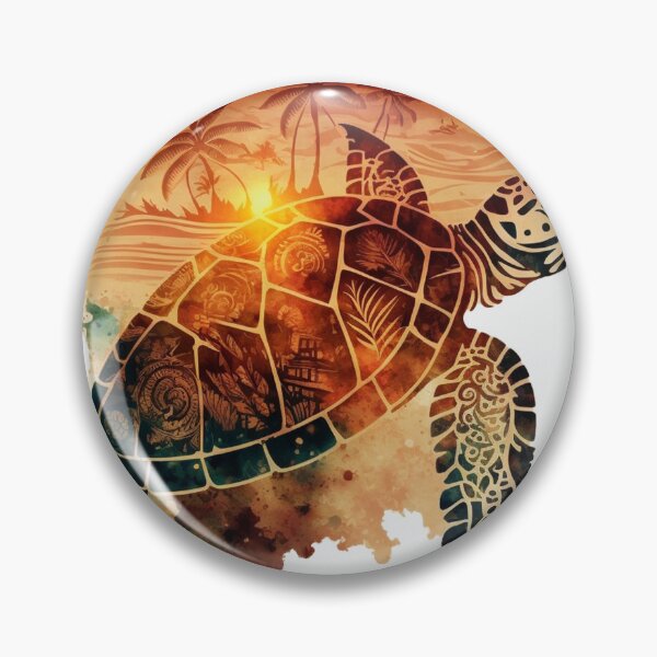 Item preview, tribal sea turtle designed and sold by printiesart.