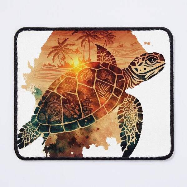 Item preview, tribal sea turtle designed and sold by printiesart.
