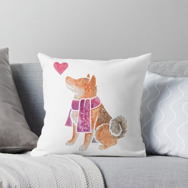 Item preview, Watercolour Shiba Inu designed and sold by animalartbyjess.