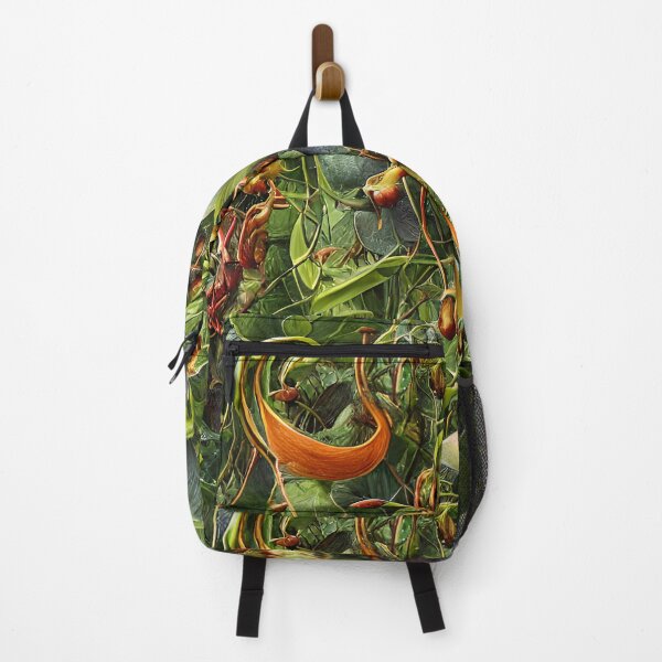 Item preview, Vintage Carnivorous Plant Botanical Illustration Seamless Pattern designed and sold by InkspirationGraphics.