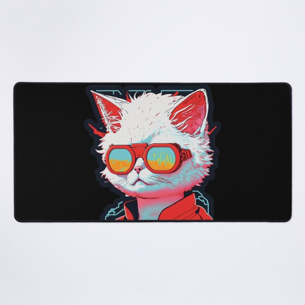 Item preview, Cyberpunk neon cat #8 designed and sold by PhiloSophyEye.