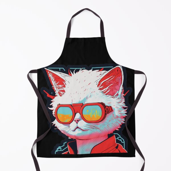 Item preview, Cyberpunk neon cat #8 designed and sold by PhiloSophyEye.