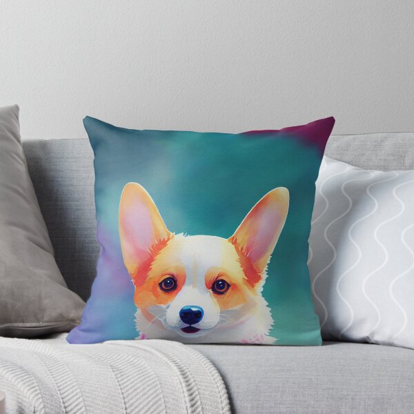 Artikelvorschau, Aquarellporträt des walisischen Corgi-Welpen Pembroke entworfen und verkauft von AppleElf.
