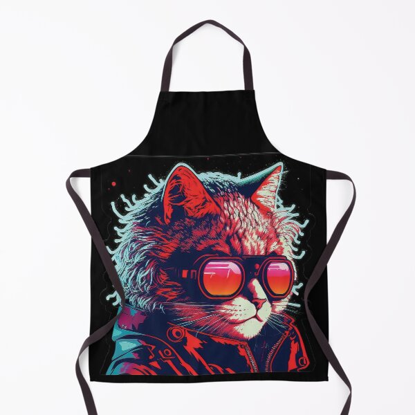 Item preview, Cyberpunk neon cat #9 designed and sold by PhiloSophyEye.
