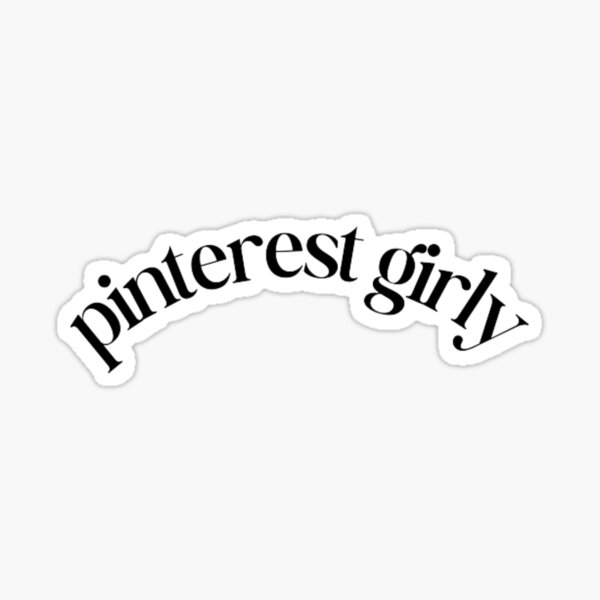 pinterest girly Sticker for Sale by stainedauroras
