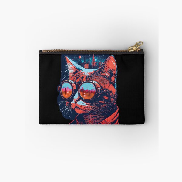 Item preview, Cyberpunk neon cat #10 designed and sold by PhiloSophyEye.