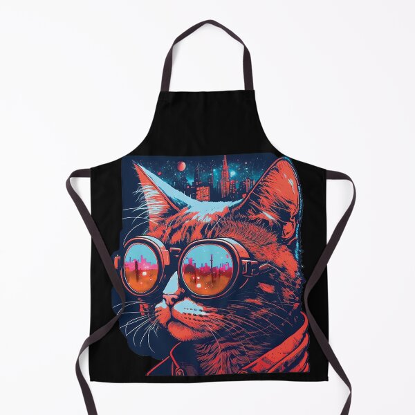 Item preview, Cyberpunk neon cat #10 designed and sold by PhiloSophyEye.
