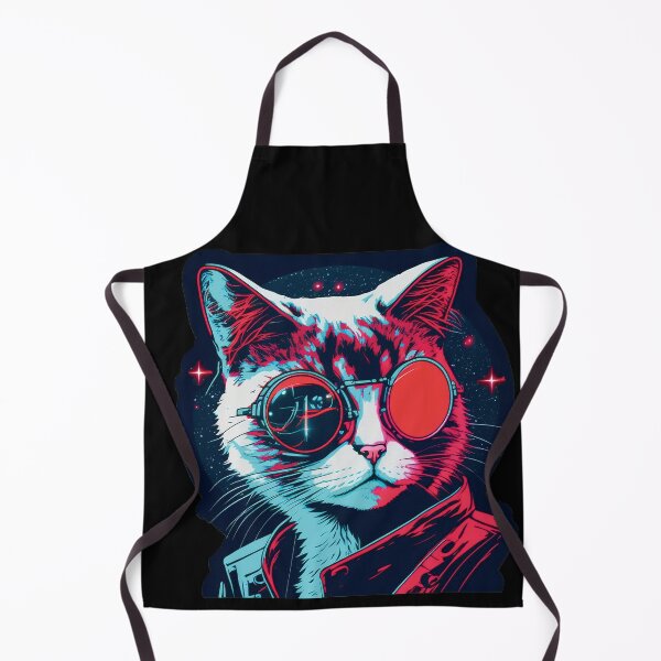 Item preview, Cyberpunk neon cat #11 designed and sold by PhiloSophyEye.
