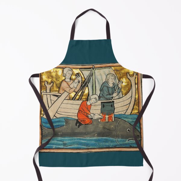Item preview, WHALE HUNTERS ON WHALING VESSEL Fisherman on The Whail Medieval Miniature designed and sold by BulganLumini.